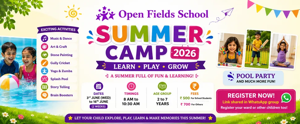 Summer Camp 2026 in Bharatpur | Open Fields School